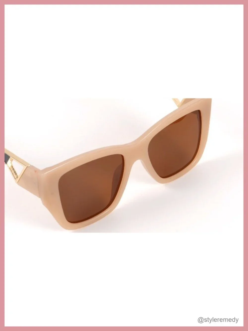 Retro Oversized Square Polarized Sunglasses for Women UV400 Plastic Frame